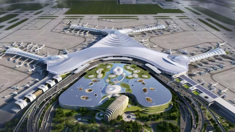 Yashil prefabrik terminal binosi