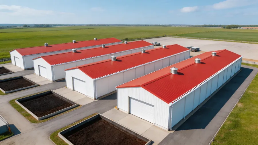 Steel structure chicken shed construction