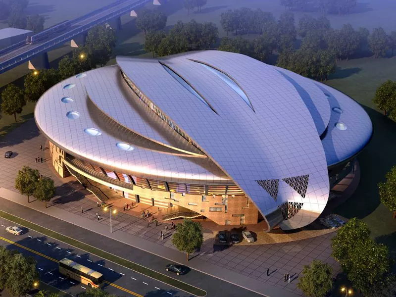 Po'lat tarkibi bilan stadion qurilishi