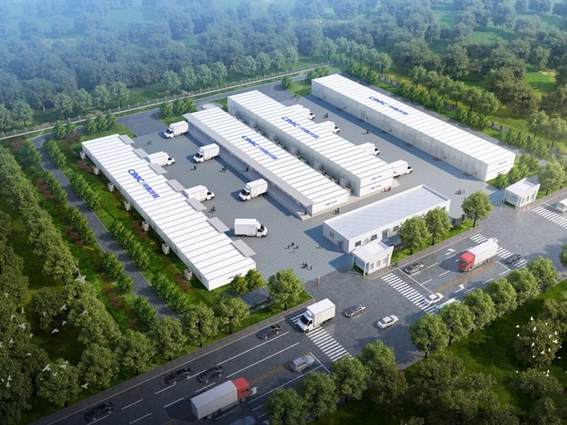 Prefabrik po'lat konstruktsiyali ombor binosi