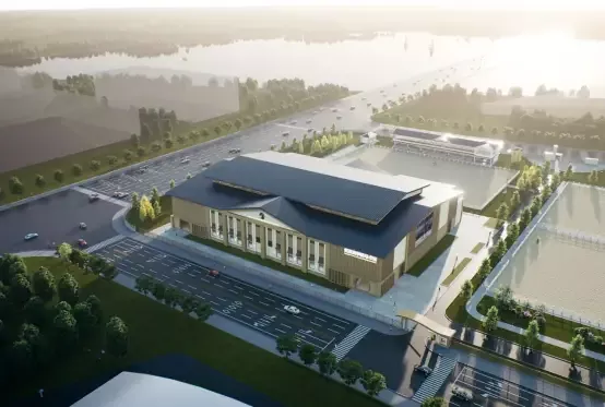 Chelik konstruksiyali ot sporti arenasi