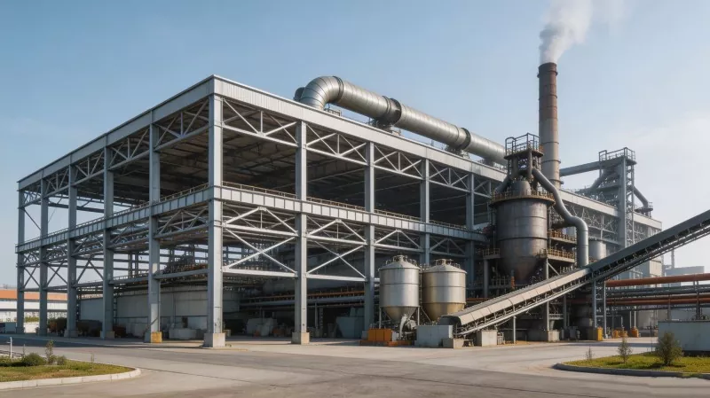 Chelik konstruktsiyasi metallurgiya zavodi qurilishi