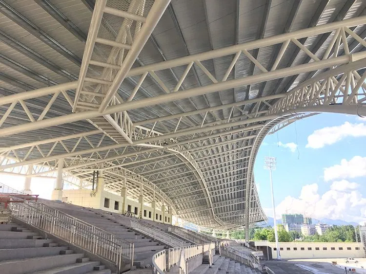 Chelik konstruksiyali stadion stend binosi